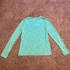 Women’s UA Tech Twist Crew Long Sleeve Green